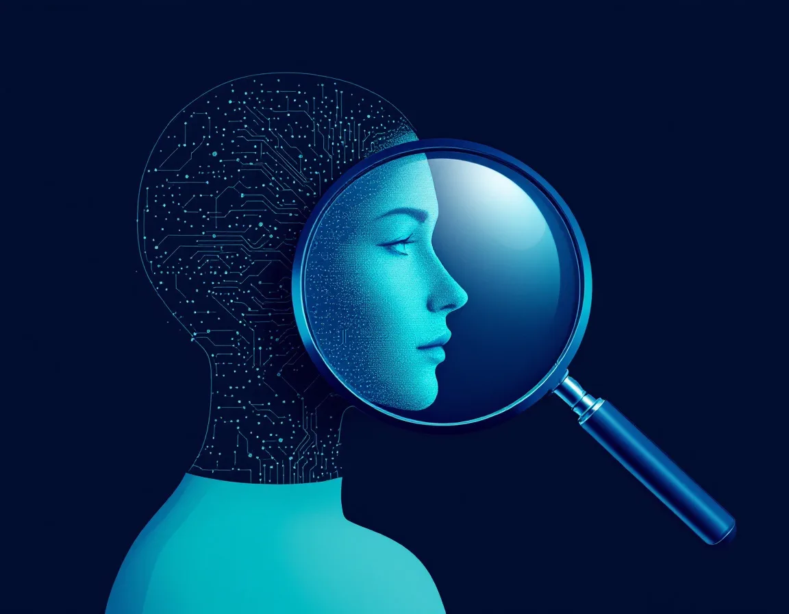 Abstract concept of HeadshotPro's AI processing limitations showing subtle image artifacts and imperfections in AI-generated headshots