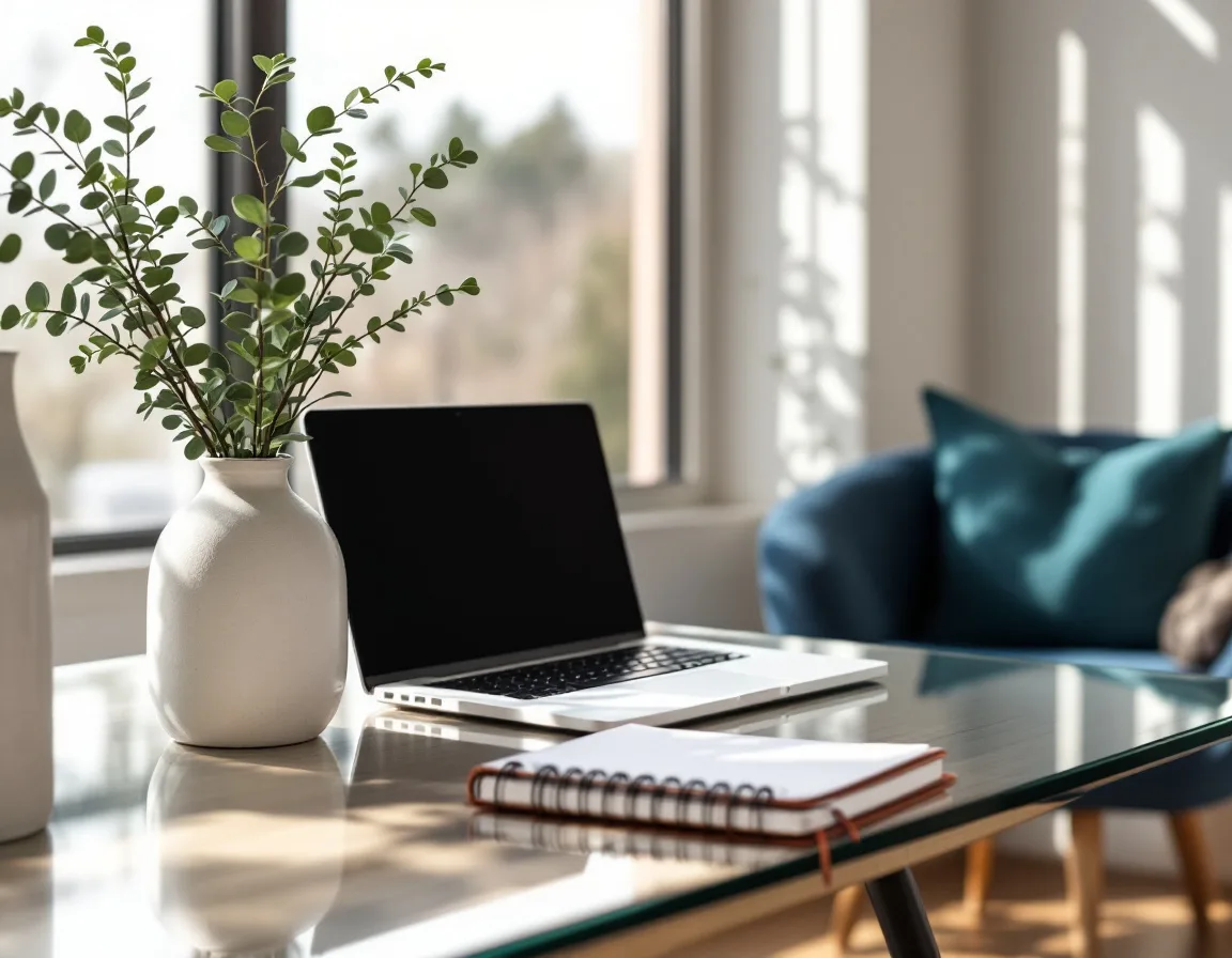 Modern home office representing a B2B operator decision framework for choosing the right newsletter platform by business stage