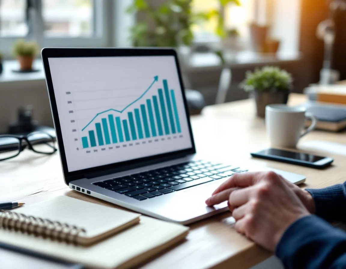 B2B referral leads closing faster — organized sales pipeline on laptop screen