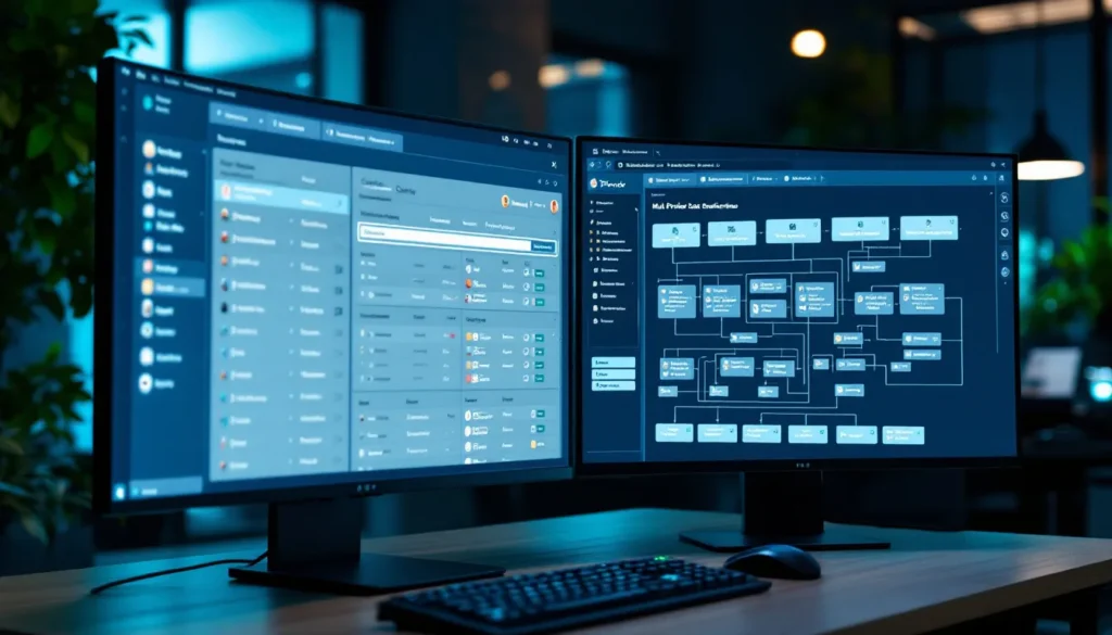 Apollo contact database and Clay waterfall enrichment workflow displayed side by side — B2B prospecting tool comparison 2026