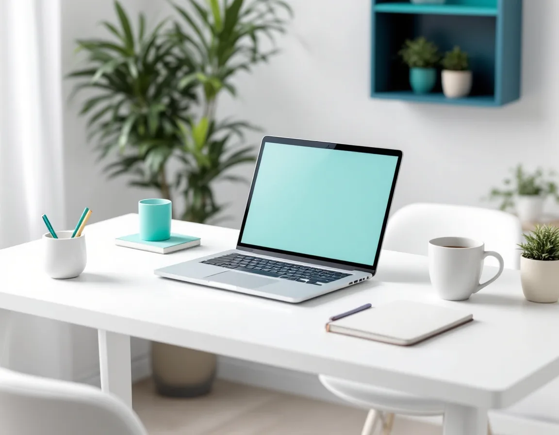 Clean minimalist workspace showing streamlined GoHighLevel CRM setup replacing complex HubSpot configuration