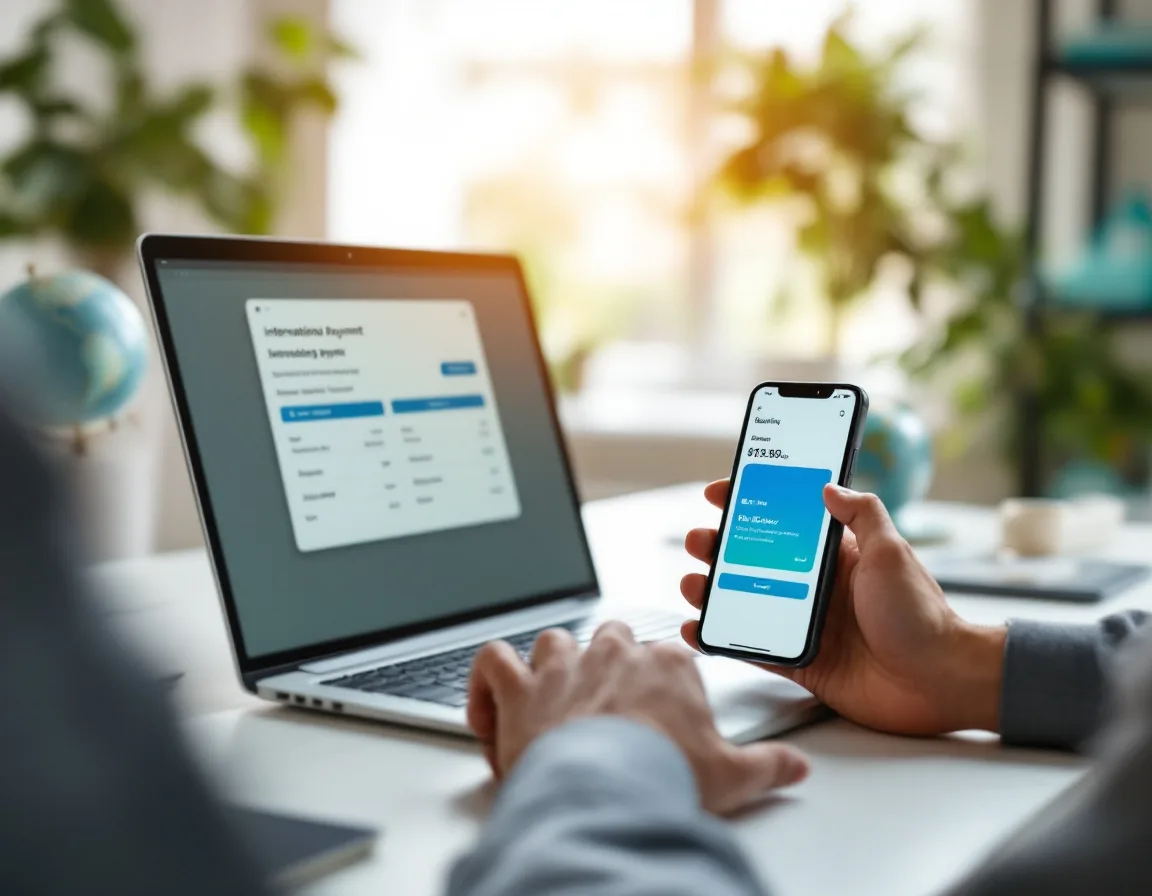 Making an international payment to an offshore marketing team member