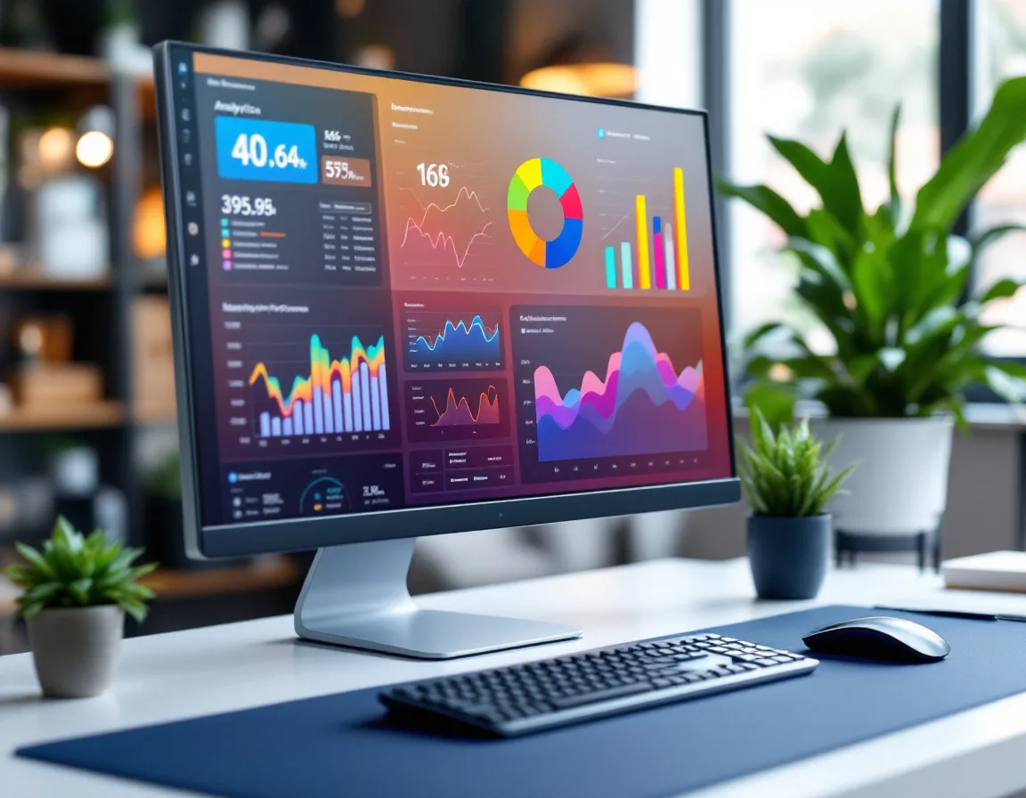 SEO analytics dashboard showing search ranking and AI visibility performance data