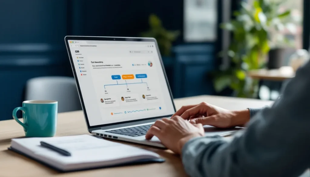 B2B professional setting up a simple outbound outreach stack with Instantly HeyReach and Apollo on a clean modern desk