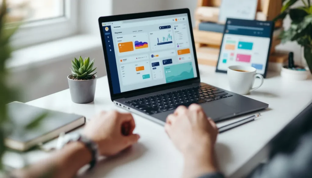 ClickUp for marketing teams workspace with project management dashboard